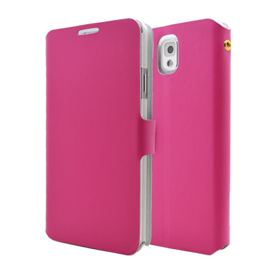 Doormoon Äkta Läder väska till Samsung Galaxy Note 3 N9000 (Magenta)