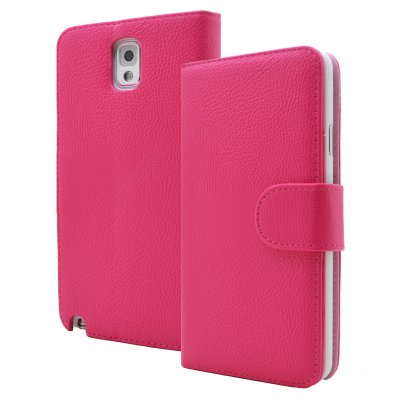 Embossed Plånboksfodral till Samsung Galaxy Note 3 N9000 (Magenta)