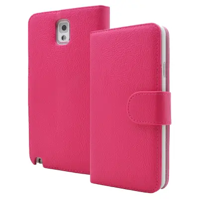 Embossed Plånboksfodral till Samsung Galaxy Note 3 N9000 (Magenta)