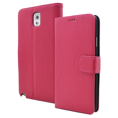 Embossed Plånboksfodral till Samsung Galaxy Note 3 N9000 (Magenta)