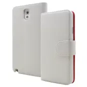 Embossed Plånboksfodral till Samsung Galaxy Note 3 N9000 (Vit)