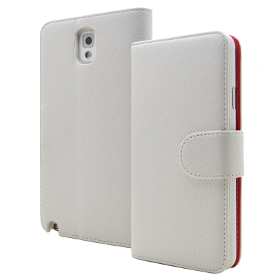 Embossed Plånboksfodral till Samsung Galaxy Note 3 N9000 (Vit)