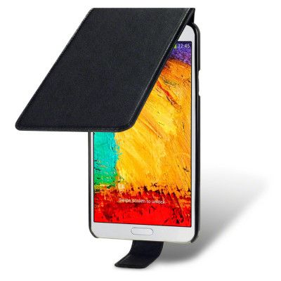 Flip Mobilväska/Fodral till Samsung Galaxy Note 3 N9000 - Svart