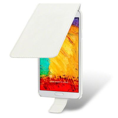 Flip Mobilväska/Fodral till Samsung Galaxy Note 3 N9000 - Vit