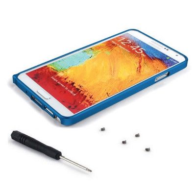 LOVE MEI 0,7mm Metal Bumper till Samsung Galaxy Note 3 (Blå)