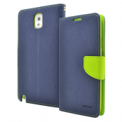Mercury Fancy Diary Plånboksfodral till Samsung Galaxy Note 3 N9000 (Blå)