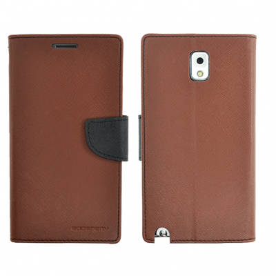 Mercury Fancy Diary Plånboksfodral till Samsung Galaxy Note 3 N9000 (Brun)