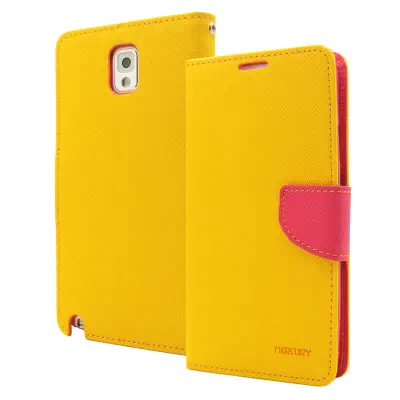 Mercury Fancy Diary Plånboksfodral till Samsung Galaxy Note 3 N9000 (Gul)