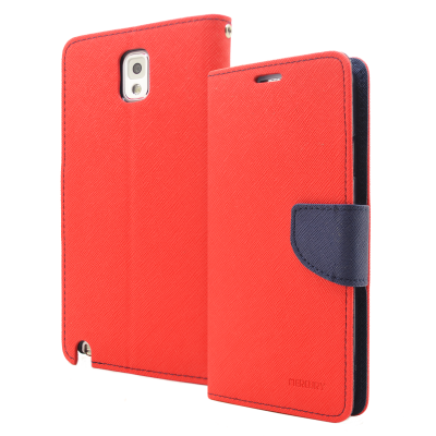 Mercury Fancy Diary Plånboksfodral till Samsung Galaxy Note 3 N9000 (Röd)
