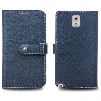 Qialino Exklusive Plånboksfodral till Samsung Galaxy Note 3 N9000 (Blå)