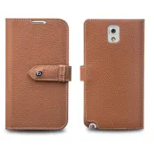 Qialino Exklusivt Plånboksfodral till Samsung Galaxy Note 3 N9000 (Camel)
