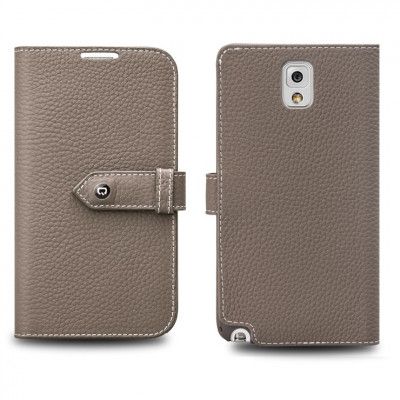 Qialino Exklusivt Plånboksfodral till Samsung Galaxy Note 3 N9000 (Sand Brown)