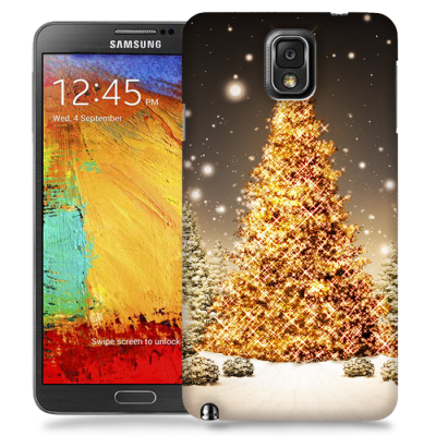 Skal till Samsung Galaxy Note 3 - Glimmrande Julgran
