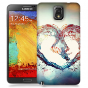Skal till Samsung Galaxy Note 3 - Hjärta - Vatten