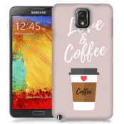 Skal till Samsung Galaxy Note 3 - I love coffe - Beige