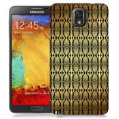 Skal till Samsung Galaxy Note 3 - Mönster - Guld/Svart