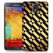 Skal till Samsung Galaxy Note 3 - Mönster - Guld/Svart