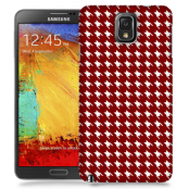 Skal till Samsung Galaxy Note 3 - Mönstrat tyg - Röd