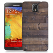 Skal till Samsung Galaxy Note 3 - Mörkbetsade plank