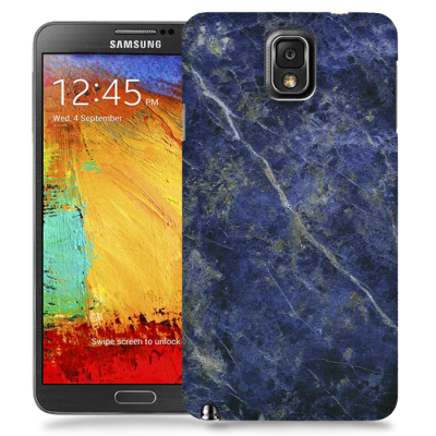 Skal till Samsung Galaxy Note 3 - Marble - Blå