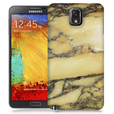 Skal till Samsung Galaxy Note 3 - Marble - Gul