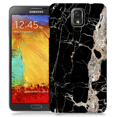 Skal till Samsung Galaxy Note 3 - Marble - Svart