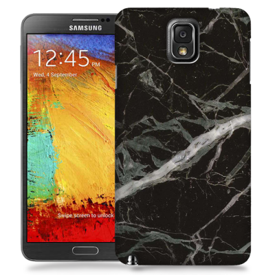 Skal till Samsung Galaxy Note 3 - Marble - Svart