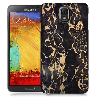 Skal till Samsung Galaxy Note 3 - Marble - Svart