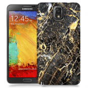 Skal till Samsung Galaxy Note 3 - Marble - Svart/Gul