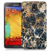 Skal till Samsung Galaxy Note 3 - Marble - Svart/Guld