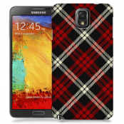 Skal till Samsung Galaxy Note 3 - Rutig - Röd