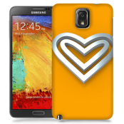 Skal till Samsung Galaxy Note 3 - Steel heart - Orange