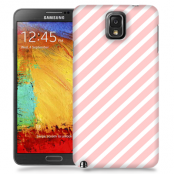 Skal till Samsung Galaxy Note 3 - Stripes - Ljusrosa