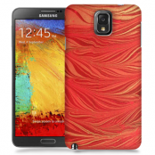 Skal till Samsung Galaxy Note 3 - Vågor - Röd/Orange