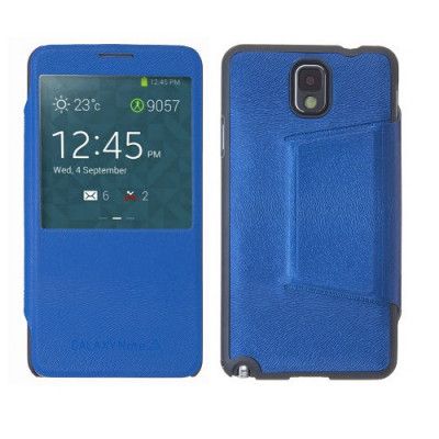 View Cover Fodral till Samsung Galaxy Note 3 N9000 (Mörk Blå)