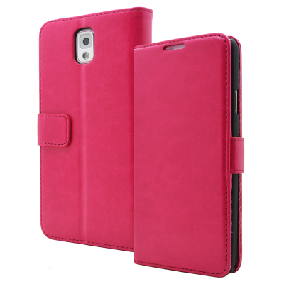 Vintage Plånboksfodral till Samsung Galaxy Note 3 N9000 (Magenta)