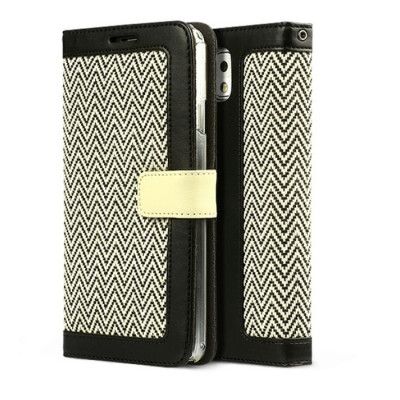 Zenus Herringbone Väska till Samsung Galaxy Note 3 N9000 (Svart)