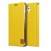 Zenus Signature Tag Diary Väska till Samsung Galaxy Note 3 N9000 (Mustard)
