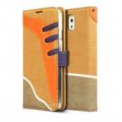 Zenus Sneakers Diary Väska till Samsung Galaxy Note 3 N9000 (Camel)
