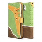 Zenus Sneakers Diary Väska till Samsung Galaxy Note 3 N9000 (Grön)