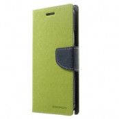 Mercury Fancy Plånboksfodral till Samsung Galaxy Note 4 - Grön