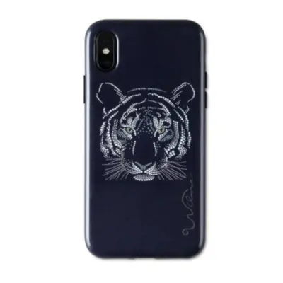 Wilma iPhone X/XS Skal Midnight Shine Tigress - Svart