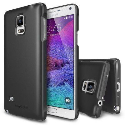 Ringke Slim Dual Coated Skal till Samsung Galaxy Note 4 - Gun Metal