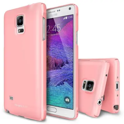 Ringke Slim Dual Coated Skal till Samsung Galaxy Note 4 - Rosa