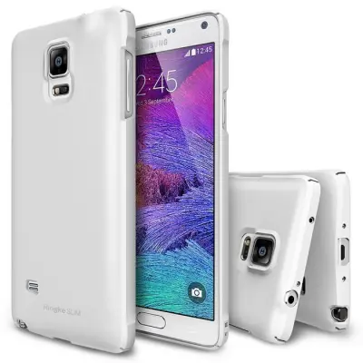 Ringke Slim Dual Coated Skal till Samsung Galaxy Note 4 - Vit