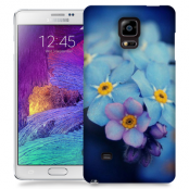 Skal till Samsung Galaxy Note 4 - Blå blommor