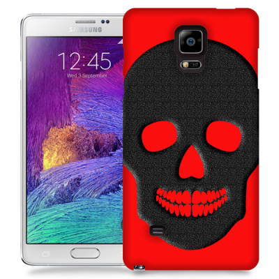 Skal till Samsung Galaxy Note 4 - Dödskalle siluett