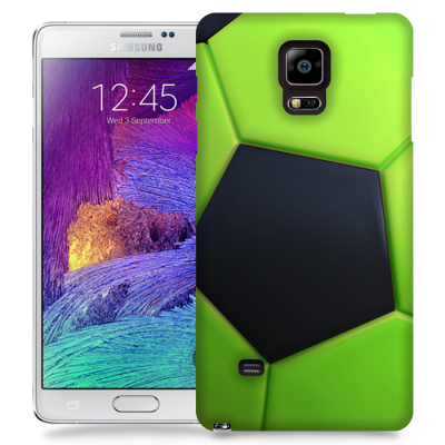 Skal till Samsung Galaxy Note 4 - Fotboll - Grön