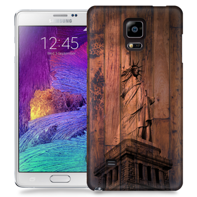 Skal till Samsung Galaxy Note 4 - Frihetsgudinnan trä