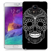 Skal till Samsung Galaxy Note 4 - Glad dödskalle - Svart